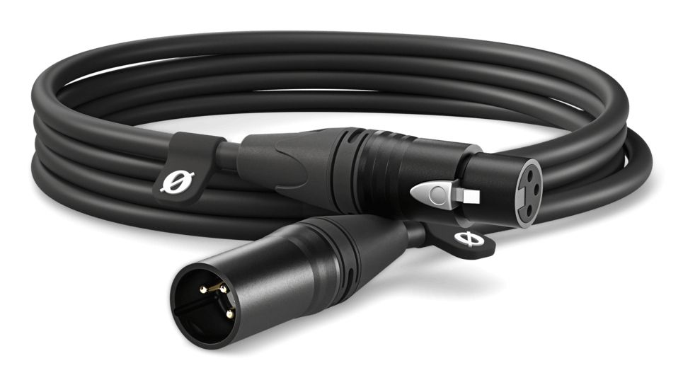 RØDE XLR-kabel 3 m, svart