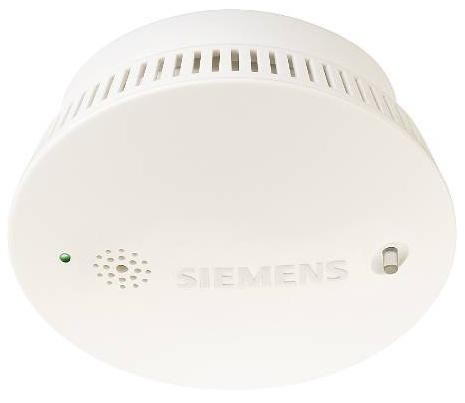 Siemens rökdetektor/rökvarn SD230N titanvit för 230V med 9V batteribackup