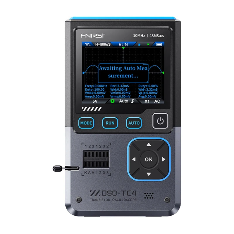 Bärbart 3-i-1 mini-oscilloskop FNIRSI DSO-TC4