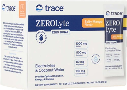 Trace Minerals ZEROLyte Electrolyte Drink Mix Salty Berry Lemonade 30 st