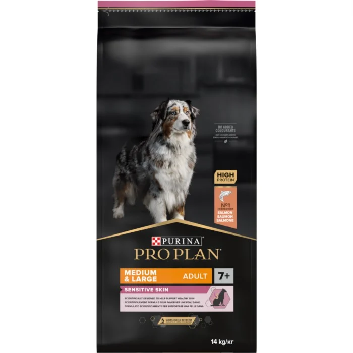 Purina Pro Plan Medium & Large Adult 7+ Sensitive Skin OptiDerma 14 kg