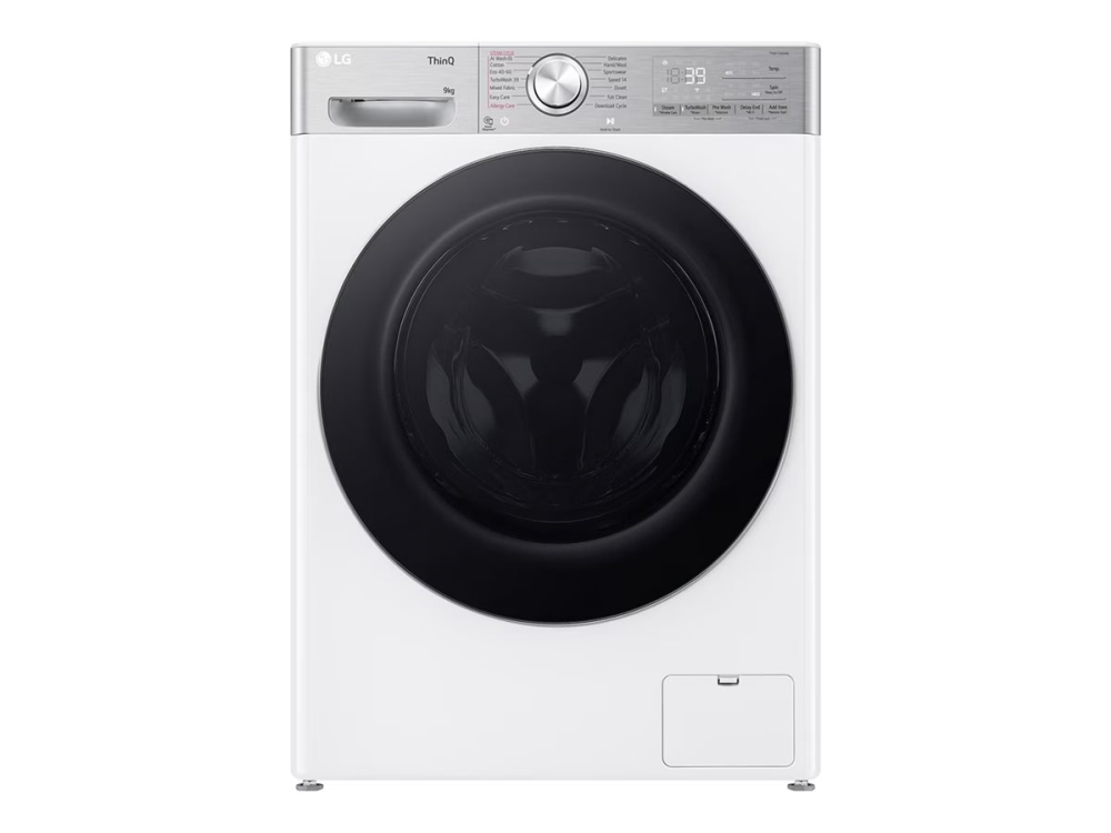 LG R9 F4DR913P3WA tvätt- och torktumlare, 13 kg tvätt/7 kg torkning, energiklass A, vit