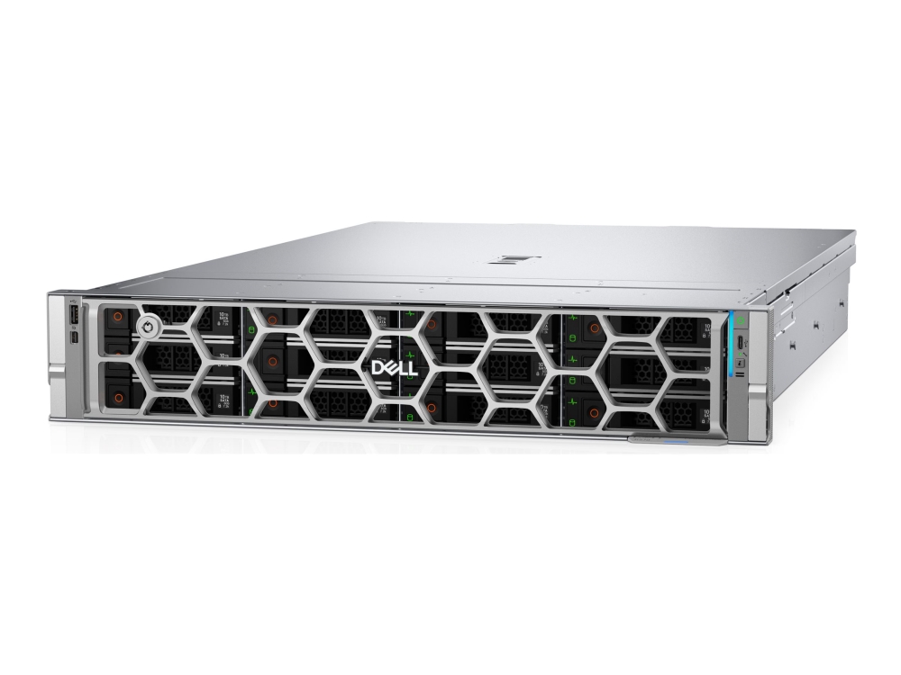 Dell PowerEdge R570 Smart Selection, Intel Xeon 6507P 8-Core, 1x32 GB RAM, 960 GB SSD, 16x2.5", rackmonterad 2U, PERC H965i, 2x1100W nätagg, 3 års på-platsen-garanti
