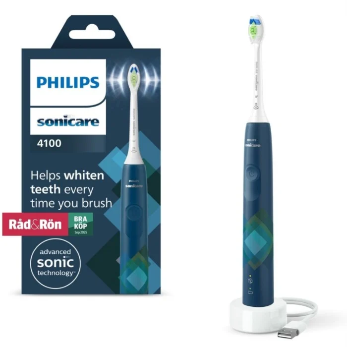 Philips Sonicare 4100 Series eltandborste, HX3689/42, mörkblå