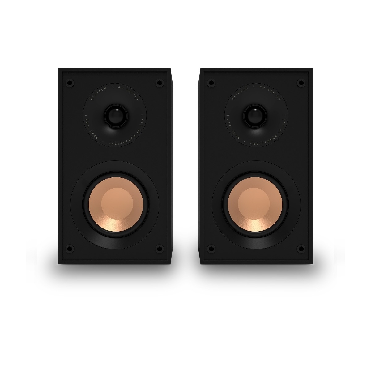 Klipsch KD-400 Bokhyllehögtalare Par, svarta