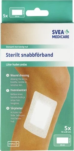 Svea Medicare Snabbförband 10 x 20 cm, 5 st