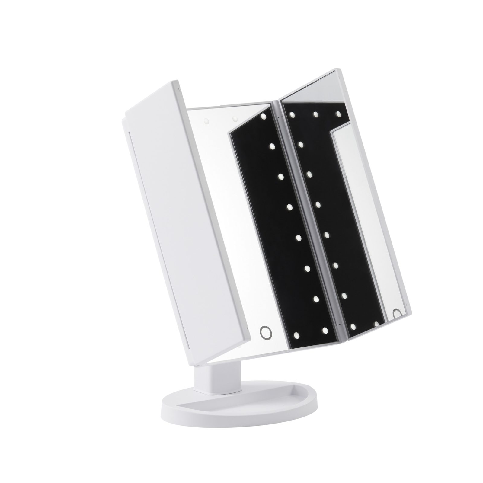 Browgame Cosmetics Tri Folded Lighted Makeup Mirror
