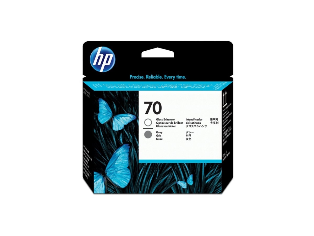 HP 70 - Grå, glansförstärkare - skrivhuvud - för DesignJet HD Pro MFP, T120, Z2100, Z3100, Z3100ps, Z3200, Z3200ps, Z5200, Z5400