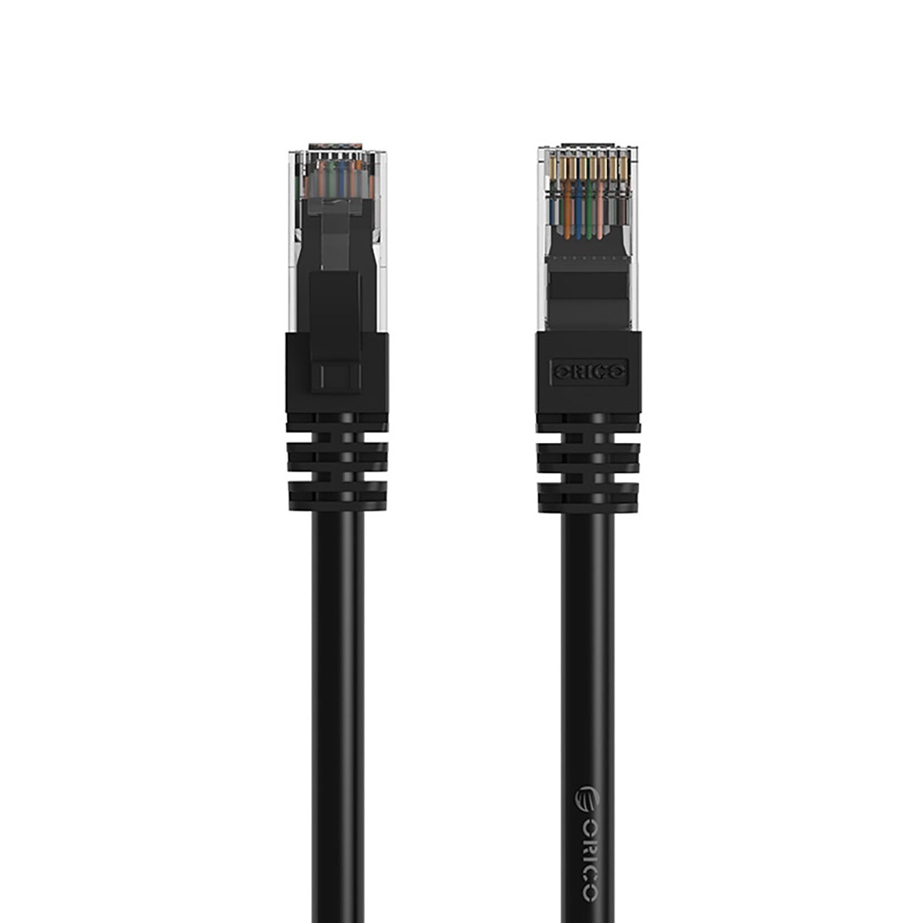 Orico PUG-C6 CAT6 1000 Mbps RJ45 Ethernet-nätverkskabel (LAN), rund, 2 m – svart, bild 2