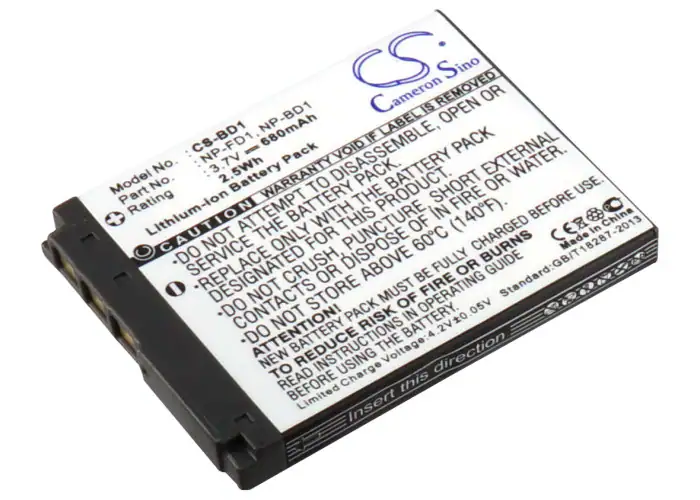 Cameron Sino-batteri NP-BD1 / NP-FD1 till Sony / CS-BD1, bild 2