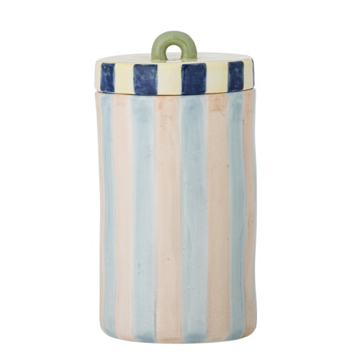 Bloomingville - Phoenix Jar with Lid - Multi - Stoneware