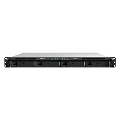 Synology RackStation RS826RP+, 4-bay NAS, AMD Ryzen V1500B 4-core 2,2 GHz, 4 GB RAM, rackmonterbar 1U, redundant nätagg