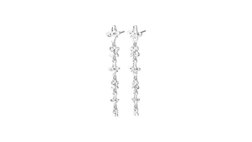 PILGRIM - TRACE Earrings - Silver Plated - 54 mm, bild 3