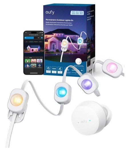 eufy – Utomhus Light-strip S4, 30m LED, RGB+Vitt, Radar, Matter Kompatibel, bild 4