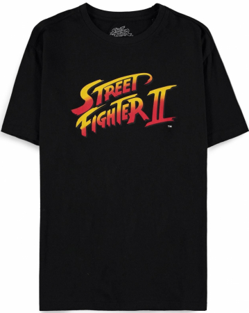 Street Fighter II (2) Logo T-Shirt Svart (X-Large)
