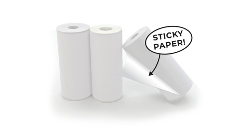 Hoppstar 3x paper rolls, white (self adhesive), bild 3