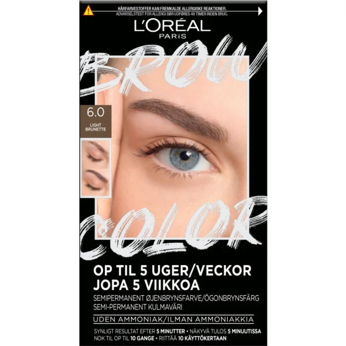L'Oréal Paris Brow Color Kit 6.0 Light Brunette 6.0 Light Brunette