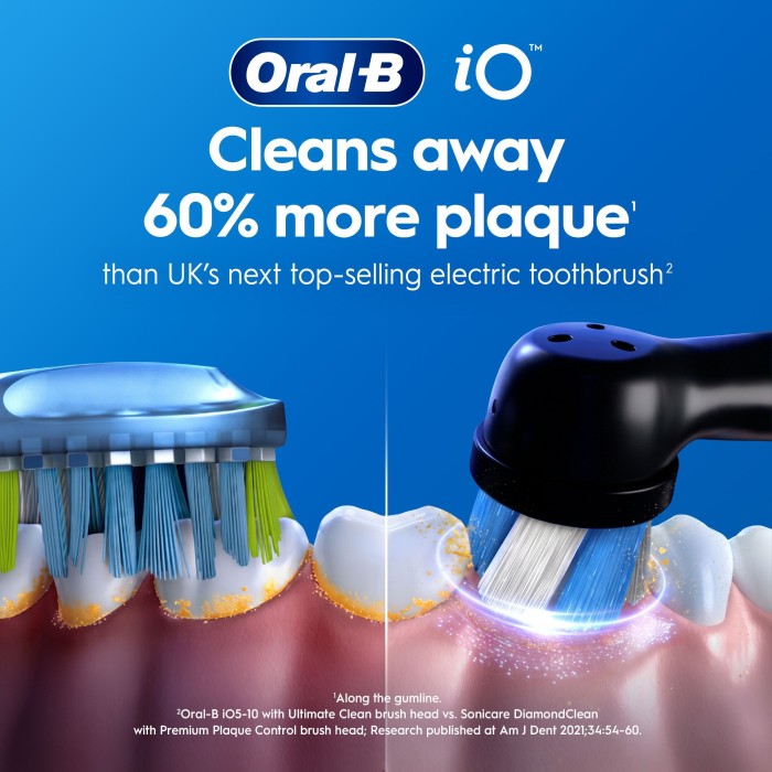 Oral-B iO2 Eltandborste Giftset Svart 4 tandborsthuvuden, resefodral, bild 2