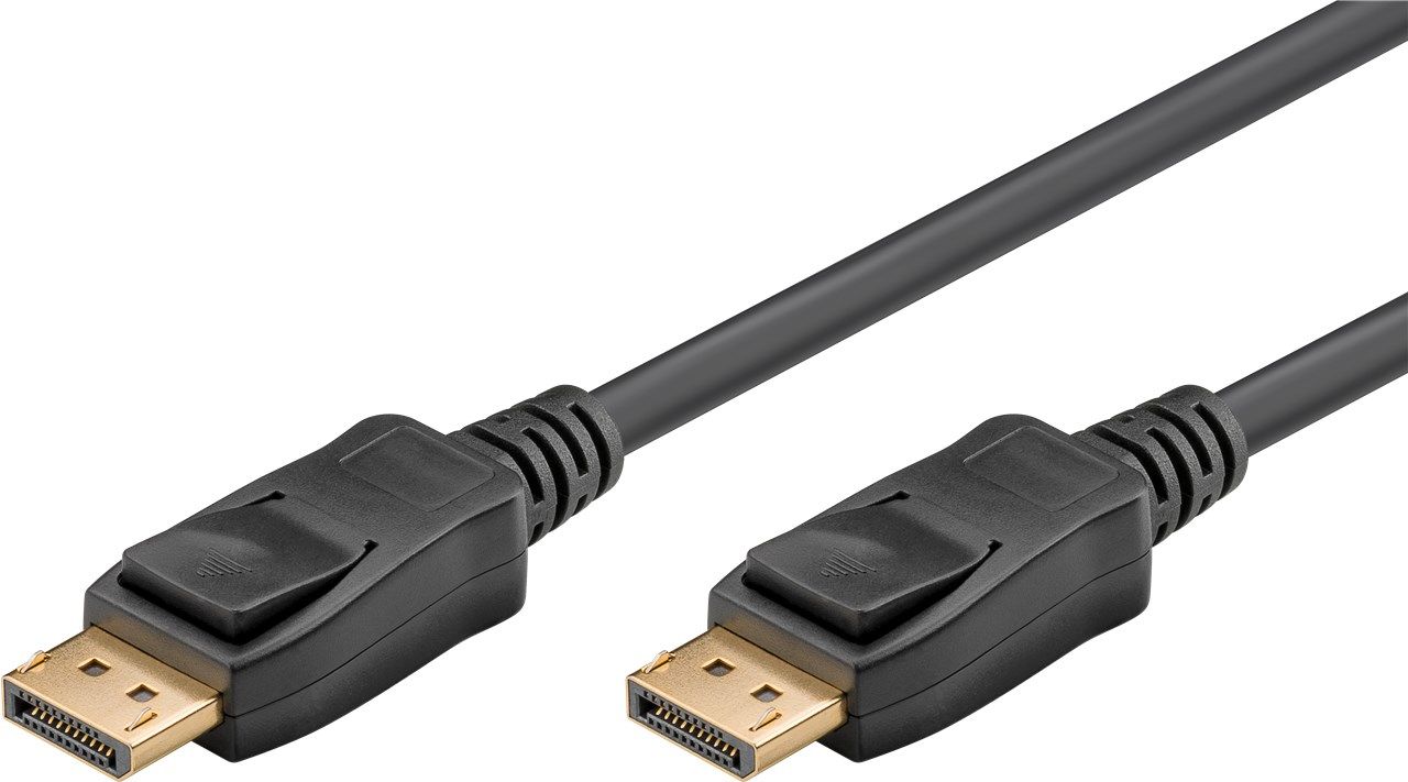 Goobay DisplayPort-kabel 2.0/2.1, 1 m – Svart – 8K@144 Hz