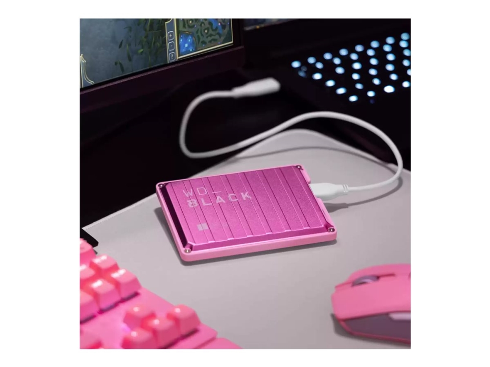 WD_BLACK extern hårddisk 2 TB P10 Game Drive WDBA2W0020BPK 2,5 tum USB 3.2 Gen 1, rosa