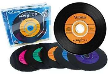 CD-R media Verbatim 80 min 52X Vinyl, 10-pack, slim case