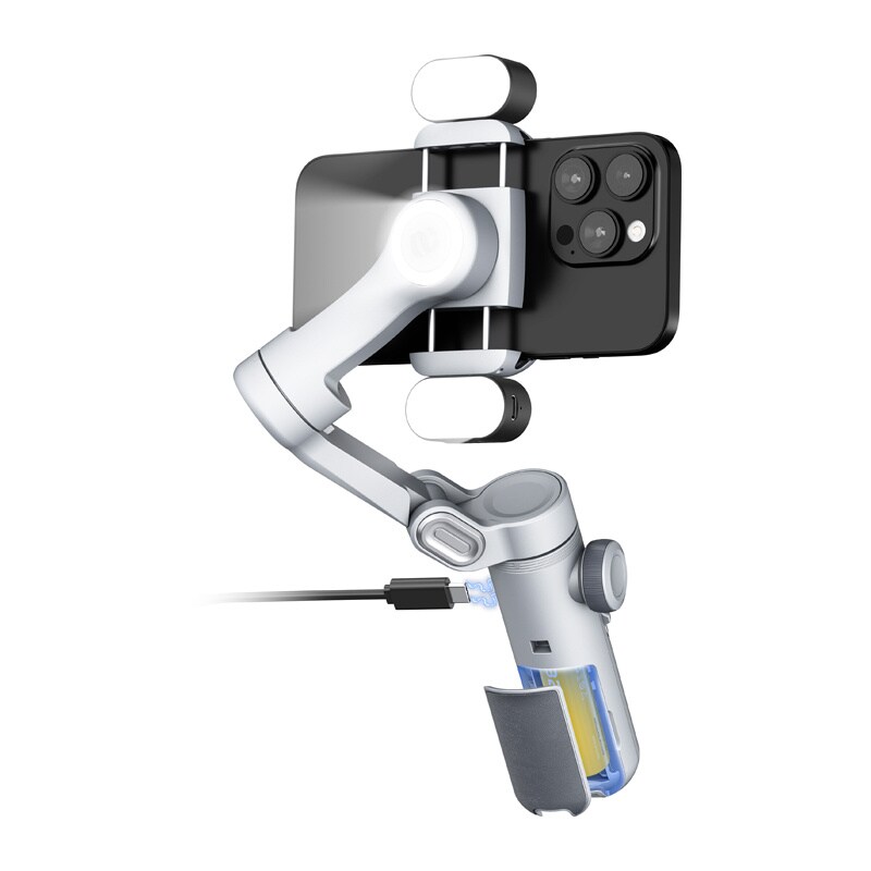 AOCHUAN X Pro Gimbal with RGB Lighting (Grey), bild 4
