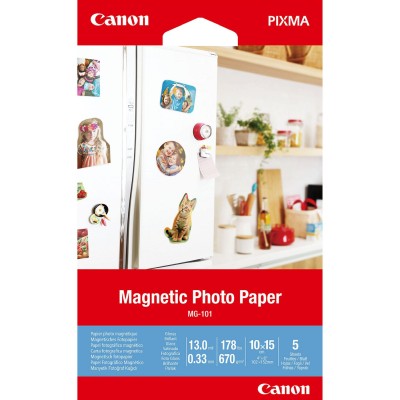 Canon Mg-101 magnetiska Fotopapper 4X6 (5 ark)