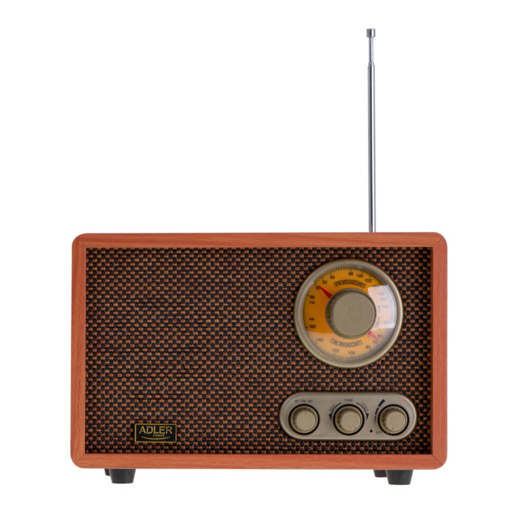 Adler AD 1171 retroradio AM/FM 10 W Bluetooth, brun, bild 2