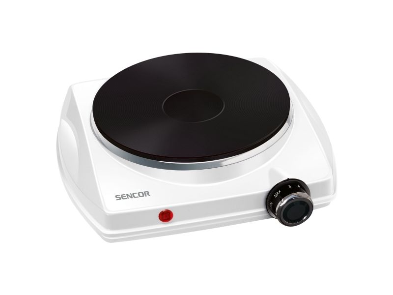 Sencor SCP 1503WH, Vit, Bänkdiskmaskin, 24 cm, Gjutjärnsplatta, Gjutjärn, 1 zone(s)