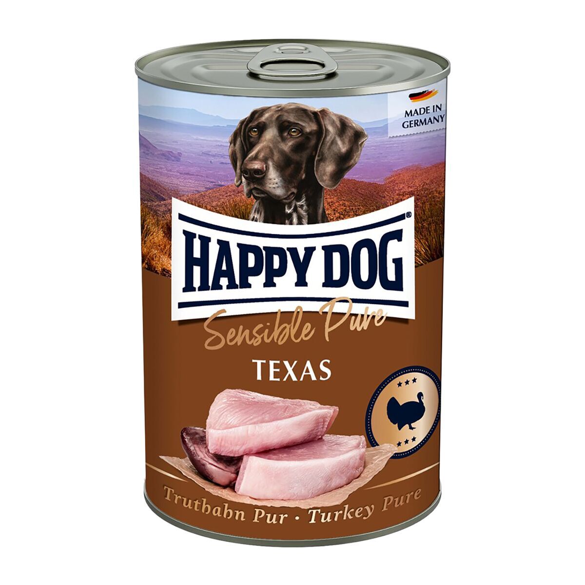 Happy Dog Sensible Pure Texas Turkey Våtfoder till Hund 400 g