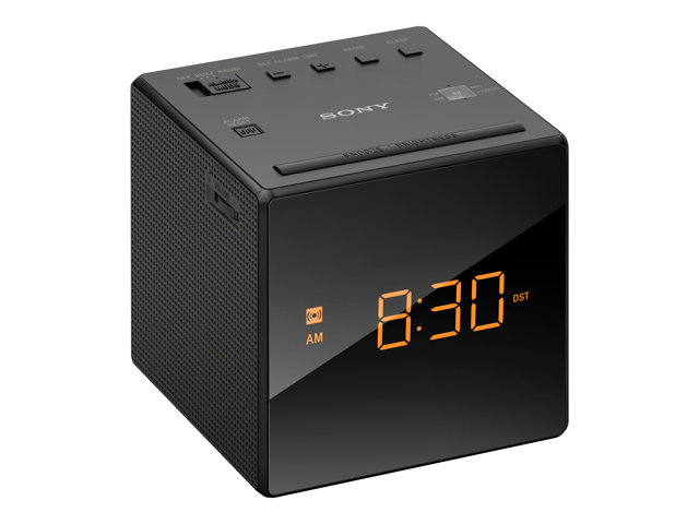 Sony ICF-C1 - Klockradio - 100 mW - svart