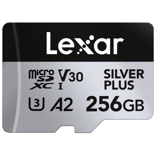 Lexar SILVER PLUS MicroSDXC minneskort, 256 GB