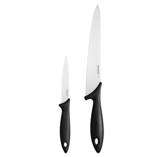 Fiskars - Essential Kockset - 2 delar - Kökskniv & Grönsakskniv