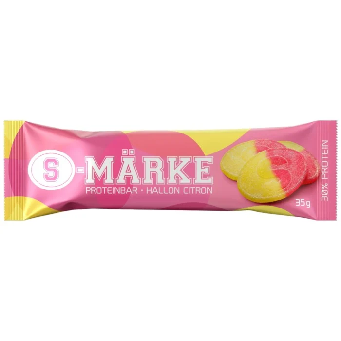 S-märke Bar Hallon Citron 35 g