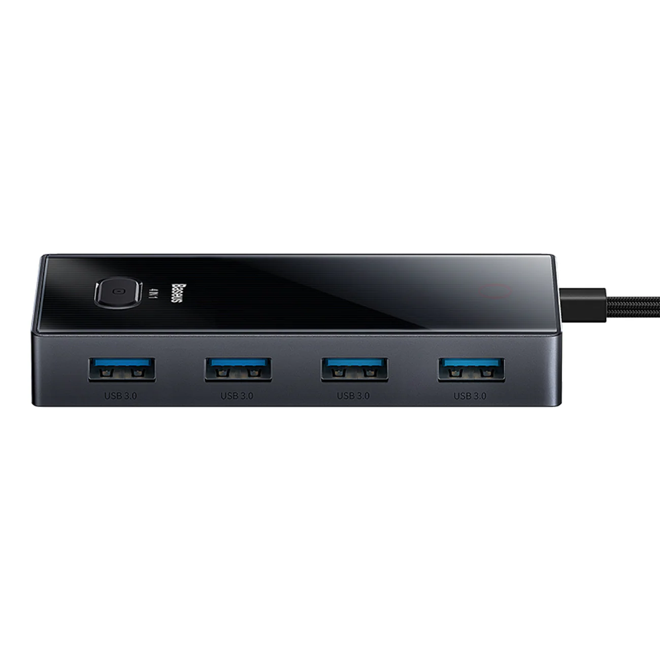 Baseus PioneerJoy 4xUSB-A 3.0 USB-C-hubb – grå, bild 3