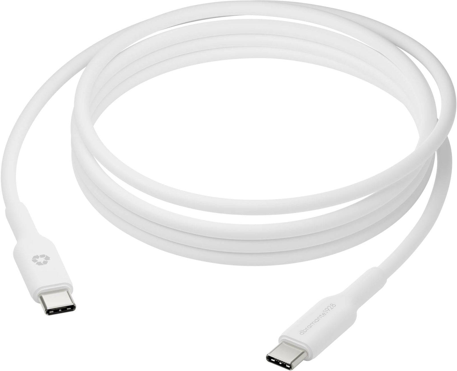 USB-C laddningskabel dbramante1928 re-charge, USB 2.0, 60W, 2 meter - Vit, bild 3