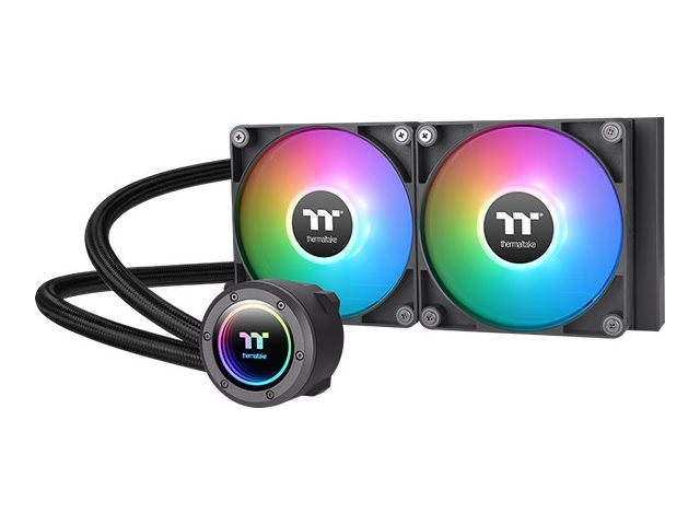 Thermaltake TH240 ARGB Sync V2 - Kylsystem med vätska till processorn - Elementstorlek: 240 mm - (för: LGA1156, AM2, AM2+, AM3, LGA1155, AM3+, LGA1150, LGA1151, AM4, LGA1200, LGA1700, AM5) - koppar - 120 mm