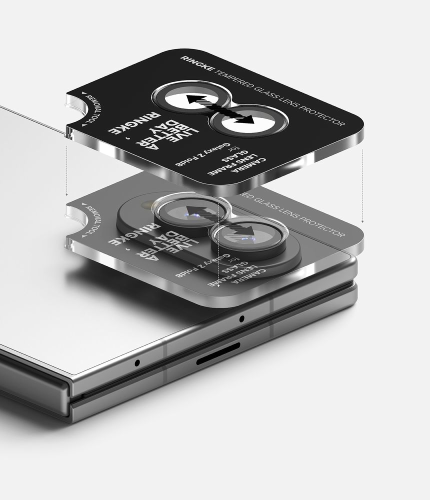 Ringke kameraskydd, 2-pack för Samsung Galaxy Z Fold 8 – svart, bild 5