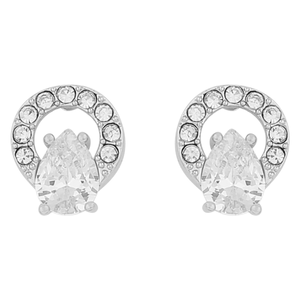 Snö Of Sweden Callie Crystal Circle Ear Silver Clear Onesize