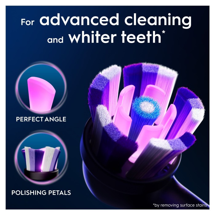 Oral-B iO Radiant White borsthuvuden 6 st, svart, bild 3