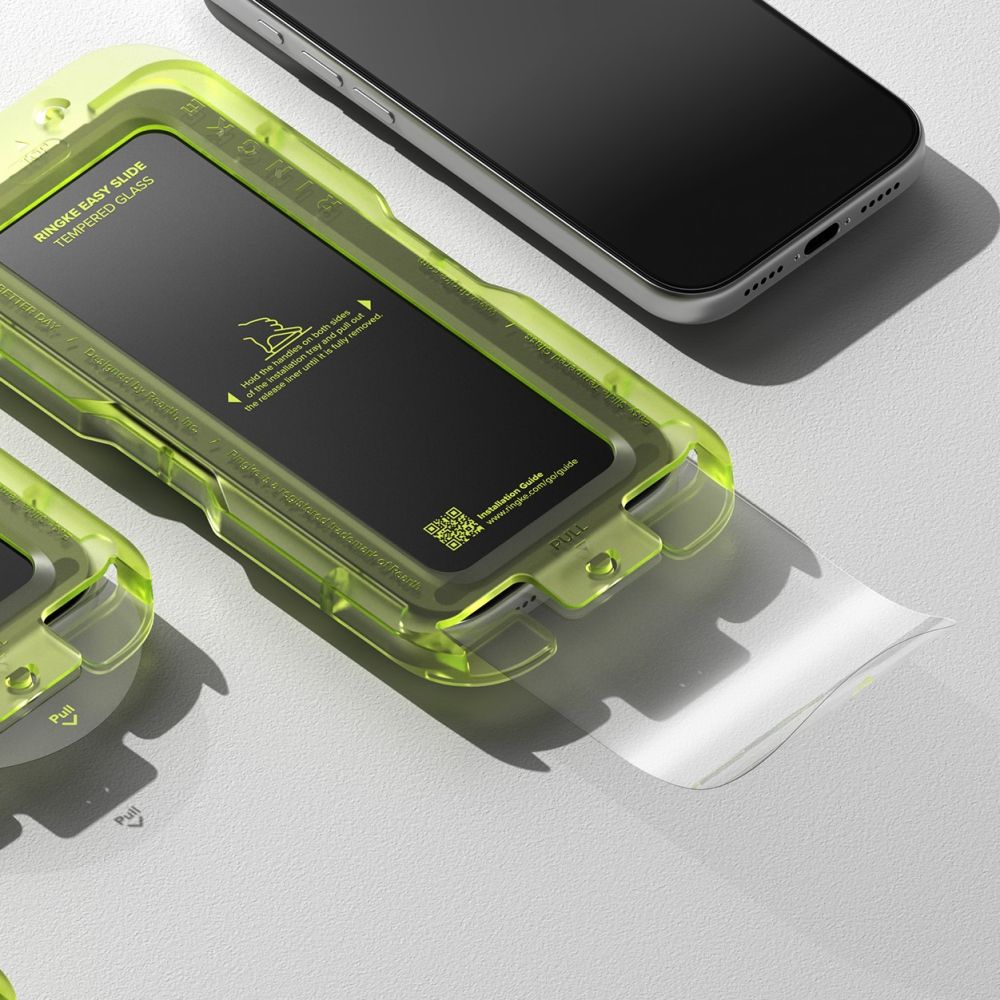 Ringke Easy Slide 2-pack härdat glas till iPhone 17 Pro - svart, bild 4