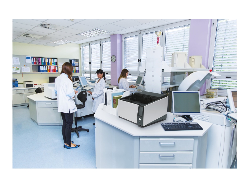 Ricoh fi-8930 - Dokumentskanner - Dubbel CIS - Duplex - 305 x 431.8 mm - 600 dpi x 600 dpi - upp till 130 sidor/minut (mono) / upp till 130 sidor/minut (färg) - ADM (750 ark) - upp till 110000 scanningar per dag - USB 3.2 Gen 1, Gigabit LAN