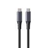 USB-C-kabel eSTUFF INFINITE Super Soft, USB4 Gen2 20Gbps, 100W, 2 meter - Svart