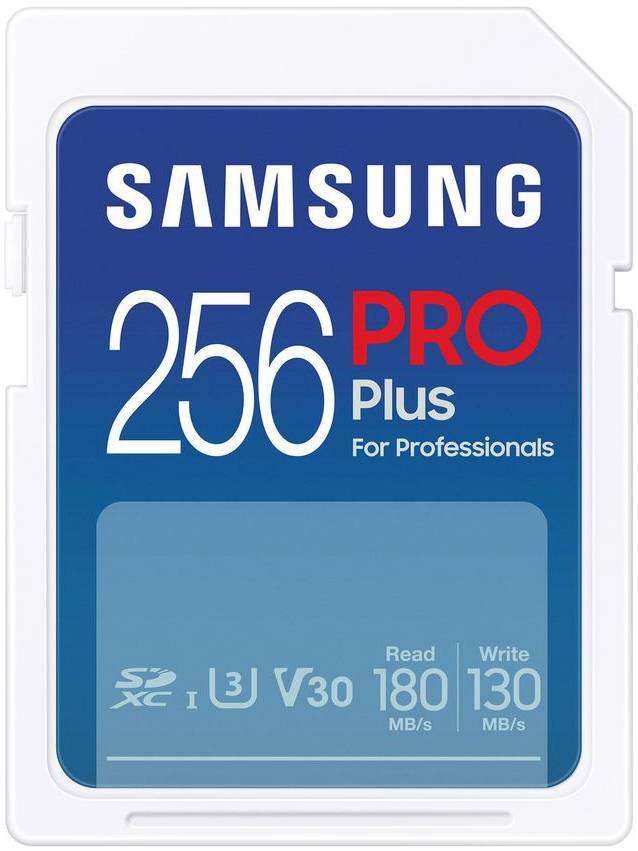 Secure Digital SDXC 256 GB Samsung PRO Plus, 180/130 MB/sek, UHS-I U3 Class10 A2 V30, bild 3