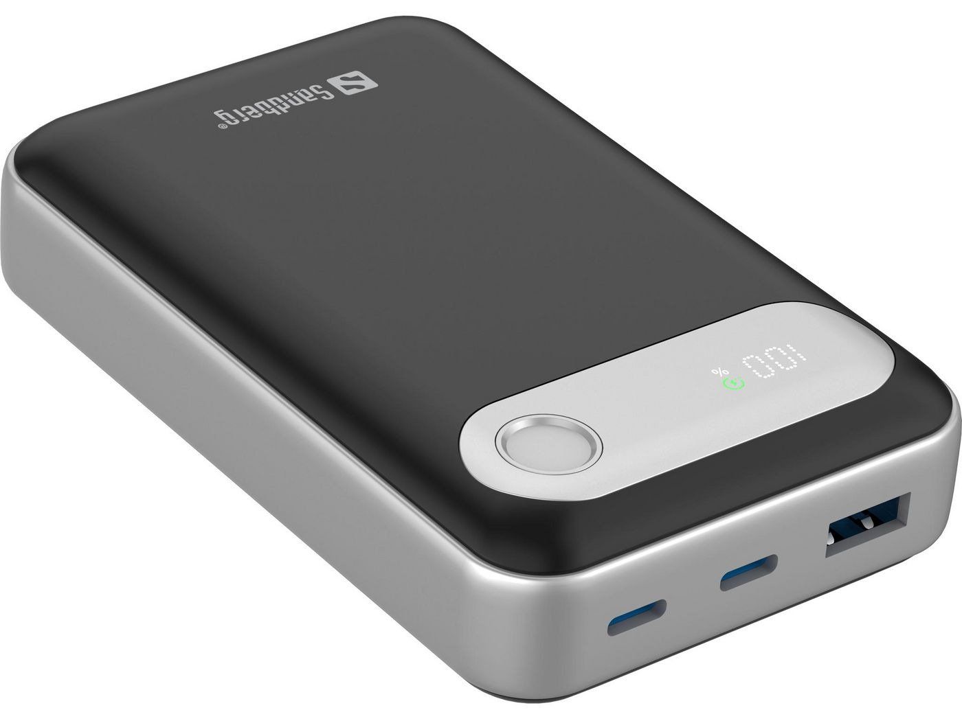 Sandberg Travel 421-41 powerbank 20000 mAh 35 W 3 portar, svart/silver, bild 4