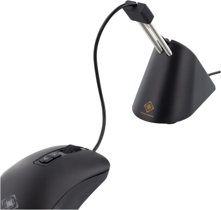 Deltaco Gam-044 Mouse Bungee, svart
