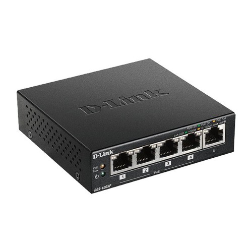 D-Link DGS-1005 POE+-gigabitswitch 5 portar