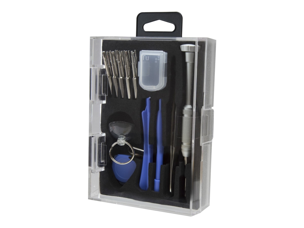 Startech Cell Phone Repair Kit - with Case - Multipurpose - Computer Tool Kit - Electronics Kit - PC Tool Kit (CTKRPR) - Reparationsverktygssats för mobiltelefoner - 23 delar - i fodral