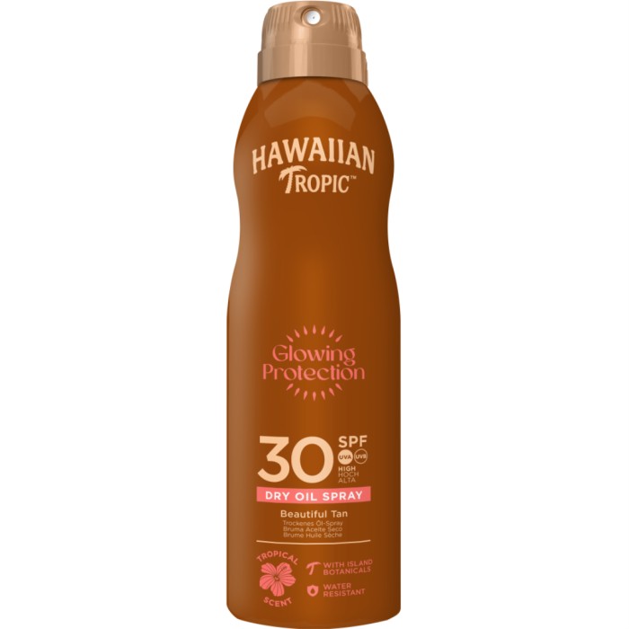 Hawaiian Tropic Glowing Protection Oil C-Spray SPF30 180 ml, bild 2