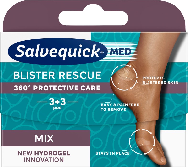 SalvequickMED Blister Rescue Mix, 6 st